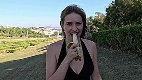 bubble butt blonde teen i picked up in park gets condom ditched for raw doggystyle fuck