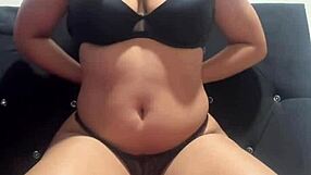 Latin amateur solo tits masturbation with perfect pair on homemade softcore video