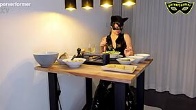 bdsm femdom goddess boots heels cage punishes bound slave brutally