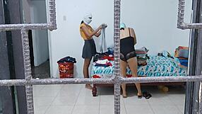 i can't stop groping my roommate's juicy ass and tits