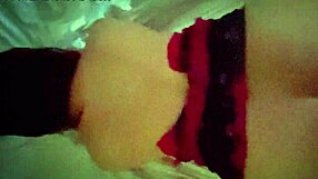 Guy enters room while babe shakes ass dressing