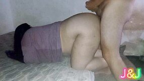 Chubby Hottie Caught Bent Over Begging for More Thrusts