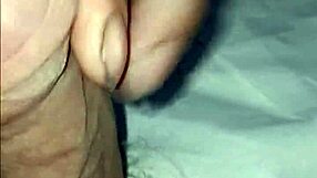 amateur homemade solo small cock cums fast in close-up masturbation
