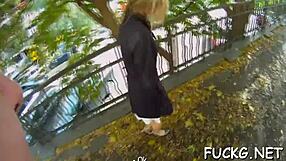 Spy Glasses Guy Picks Up Glasses Teen for Rough Pussy Ramming Spanking Contest Fuck