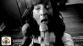 hot granny gulps down huge juicy load from monster cock in homemade pov