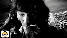 hot granny gulps down huge juicy load from monster cock in homemade pov