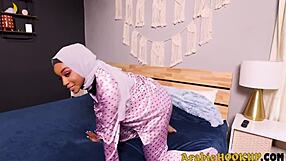 brown arabic babe lily starfire wants to taste this white cock deep