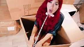 hot beauty babe sneaks over to lick neighbor's ass with her wet tongue