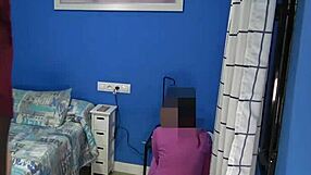 Shy brunette films her friend with black boyfriend at home casually