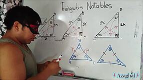 4 wild trigonometry lessons! horny nerd student bangs hot teacher eyes!