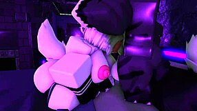 Pounding furry girlfriend's big ass hard in roblox