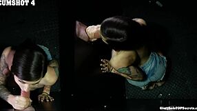 Holy Fuck Luna Swallows Gloryhole Cumshots on Hot Tongue