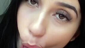 Petite Brunette Latina Takes Rough POV Deepthroat Doggystyle Cumshot