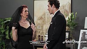 Hey granny widow, wanna fuck young stud at husband's funeral?