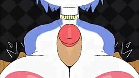 Krystal X Fox McCloud Takes Big Cock Titty Fuck Cumshot!