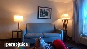 Blonde pinup swallows black cock cum deep in mouth interracial emotional overload