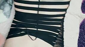 beautiful skinny milf wife rides husbands friend cowgirl licking natural tits in lingerie