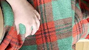 you won't believe how my shy neighbor sneaks under the blanket for some secret pussy licking action