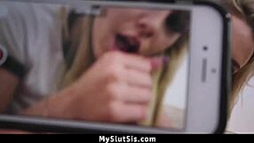 Stepsis tricks boyfriend faking fuck with friend riding cock deep pussy!