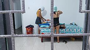 i can't stop groping my roommate's juicy ass and tits