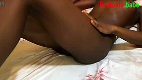 I admire ebony amateur girl's fierce energy