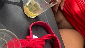 Brazilian Latina Exposes Herself to Married Man in Bar
