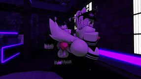 Pounding furry girlfriend's big ass hard in roblox