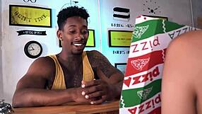 Black cock balls deep! Kim Kalash screams in horny hostel