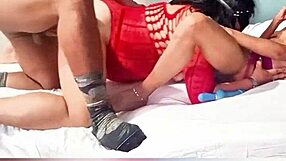 Mature Milf Licks Ass While Fucking Girlfriend's Tight Pussy Doggystyle