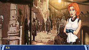 GROPE THESE MASSIVE BOOBS IN ORANGE TRAINER 4!