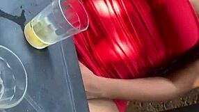 Brazilian Latina Exposes Herself to Married Man in Bar