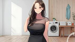 jerk off while the european femdom maid catches you sniffing panties