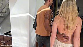 Cheating blonde milf wife calls me over to pound her big tits ass while husband gone