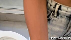 Amateur blonde Czech babe ass drilled hardcore outdoors for cash