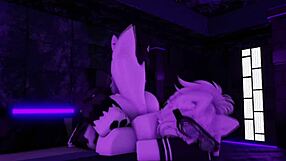 Pounding furry girlfriend's big ass hard in roblox