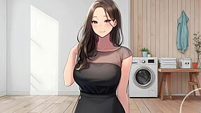 jerk off while the european femdom maid catches you sniffing panties