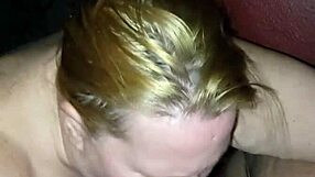 Rough blowjob milf sucks cock till cum fills mouth