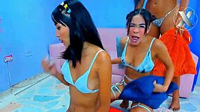 destroying this hot latina's throat rough with my monster cock feels amazing