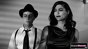 trans widow domino presley barebacks cop licking ass