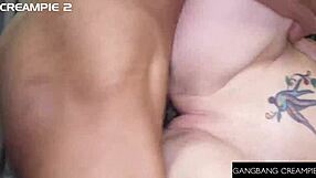 Blonde Laura Bentley LOVES DOGGIE CREAMPIES in juicy GANGBANG pounding!