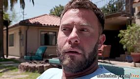 sexy busty teen lilly bell seduces nudist neighbor seth gamble for massive cock suck on beach