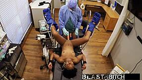 Minnie Rose sucks dick backstage... but gets her pussy blasted full of cum?