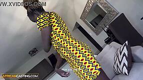 Can Naughty Ebony Big Tits Babe Handle Upside-Down Throat Fuck?