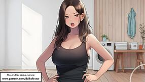 jerk off while the european femdom maid catches you sniffing panties