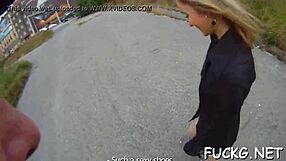 Spy Glasses Guy Picks Up Glasses Teen for Rough Pussy Ramming Spanking Contest Fuck