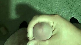 Young amateur strokes cock hard in homemade solo