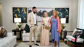 Stepdaughter Joins Father-in-Law and Cougar for Taboo Threesome?