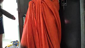 Bhabhi Gets Bent Over And Fucked Hard Doggy By Devar In Cupboard While Hanging Clothes. Dirty Talk Creampie Follows