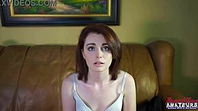 i watch cute redhead coed ravyn play with her perky bits using a fun toy