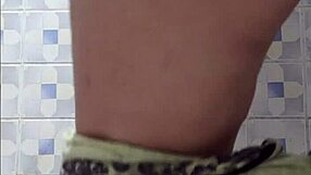 Chubby Latina Maid Bent Over in Public Bathroom Fuck!